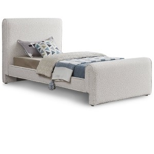 Meridian Furniture,Stylus Boucle Fabric Bed - 1 of 4