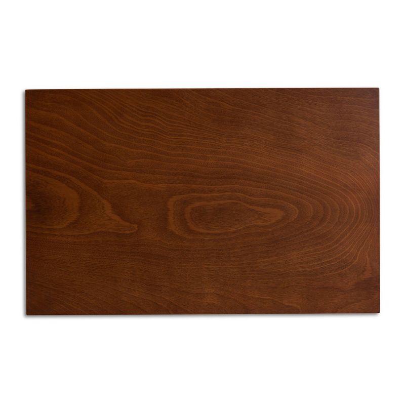 5pc Caron Fabric Upholstered Wood Dining Set Gray/Walnut - Baxton Studio, 5 of 11