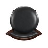 Inspire Q 24" Piacenza Swivel Faux Leather Counter Height Barstool Black  : Rubberwood, Armless - 4 of 4