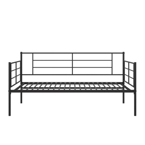 Kruiden Wortel boycot Realrooms Praxis Metal Daybed With Steel Frame & Slats And Under Bed  Storage, Full, Black : Target
