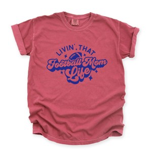 Simply Sage Market Livin' That Football Mom Life Garment Dyed Tee - 1 of 4