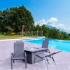 Courtyard Casual Santa Fe Alum Sling Reclining Chair Set of 2 - 4 of 4
