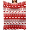 DSANE Christmas Deer Christmas Throw Blanket Soft Fleece Christmas Blanket Cozy Flannel Throw for Couch Bed - 2 of 4