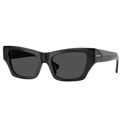 Burberry BE 4441U 411287 Womens Cat-Eye Sunglasses Black 52mm