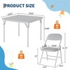 3 Piece Boys Girls Folding Table and Chairs Set, Activity Table and Chairs Set - 2 of 4