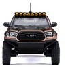 Toyota Tacoma Pre-Runner Pickup Truck Brushed Bronze Metallic with Carbon Hood 1/64 Diecast Model Car by GCD - 4 of 4