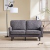 CAVINAS Mid Century Modern Loveseat Sofa, 2 Seater Sofa Couch with USB & Removable Pillow Cover, for Bedroom, Apartment - 2 of 4