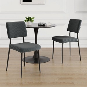 CAVINAS 20.1" Modern Minimalist Dining Chairs,Set of 3/5,Velvet Accent Chairs for Dining Room,Dining Furniture Chair,Vanity Chairs - 1 of 4