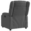 vidaXL Dark Gray Fabric Massage Recliner Chair - Adjustable Lounge Seat With Vibration Massage, Side Pocket, And Sturdy Frame For Home Comfort - 4 of 4