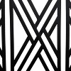 Sunnydaze Outdoor 2-Person Iron Geometric Lattice Patio Bench - Black - 4 of 4
