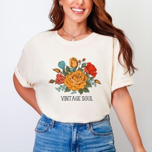 Simply Sage Market Vintage Soul Flowers Garment Dyed Tee - 1 of 4