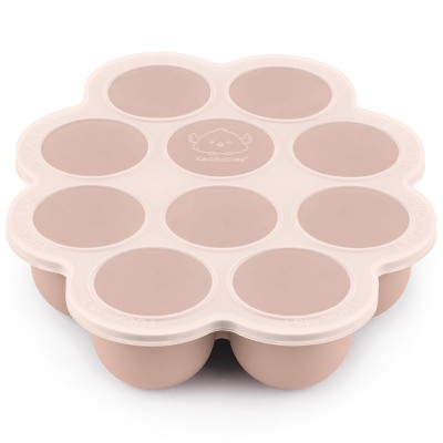 Prep Silicone Baby Food Freezer Tray with Clip-on Lid, 2oz x 10 Silicone Freezer Molds, BPA-Free Baby Food Storage