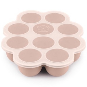 Prep Silicone Baby Food Freezer Tray with Clip-on Lid, 2oz x 10 Silicone Freezer Molds, BPA-Free Baby Food Storage - 1 of 4