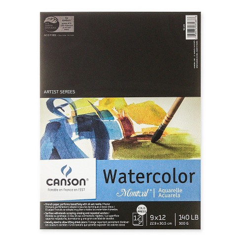 2 X Canson Watercolor Paper Pad, 30-Sheet, 9-Inch by 12-Inch, X