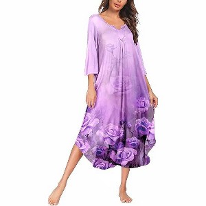 knee length dresses for ladies Chelsea Long Sleeve Nightgown