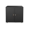 Metal Storage Cabinet with Locking Doors Adjustable Shelf,Folding Filing Storage Cabinet,Locker Cabinet for Home Office,School-The Pop Home - 4 of 4