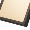 C Cattleya Modern Matte Black Integrated LED Outdoor Wall Light with Gold Stainless Steel Plate Accent - 4 of 4