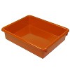Romanoff Products Romanoff Stowaway Plastic 3" Letter Tray (No Lid) Orange Pack of 3 (ROM15109-3) - 2 of 2