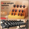 4-in-1 Adjustable Dumbbell Set, with Connector – Converts to Barbell, Kettlebells & Push-Up Stand for Home Gym - 3 of 4
