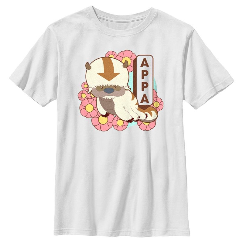 Boy's Avatar: The Last Airbender Floral Cute Appa T-Shirt, 1 of 5
