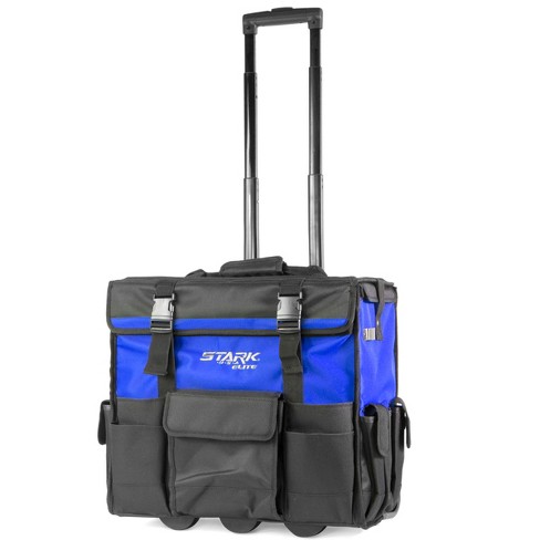 Xtremepowerus Rolling Tool Bag 18 With Wheels Portable Storage