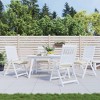 vidaXL Outdoor Chair Cushions 4 pcs Set, Cream White, 19.7"x19.7"x2.8", Oxford Fabric, with PP Hollow Fiber Filling and Secure Fastening Ropes - 2 of 4