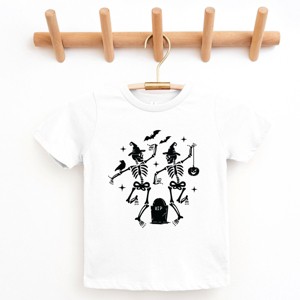 Two Skeletons Dancing Grave - Youth Short Sleeve Graphic T-Shirt and Toddler Short Sleeve Graphic T-Shirt - 1 of 4