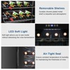 Winado 28 Bottle 2.8 Cu.Ft Electric Freestanding Compressor Beverage Cooler in Black - 4 of 4