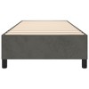 vidaXL Velvet Upholstered Box Spring Twin XL Bed Frame - Dark Gray - Plywood and Engineered Wood Construction - 4 of 4