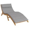 vidaXL Sun Lounger Cushion Gray 70.9"x23.6"x1.6" Oxford Fabric - 3 of 4
