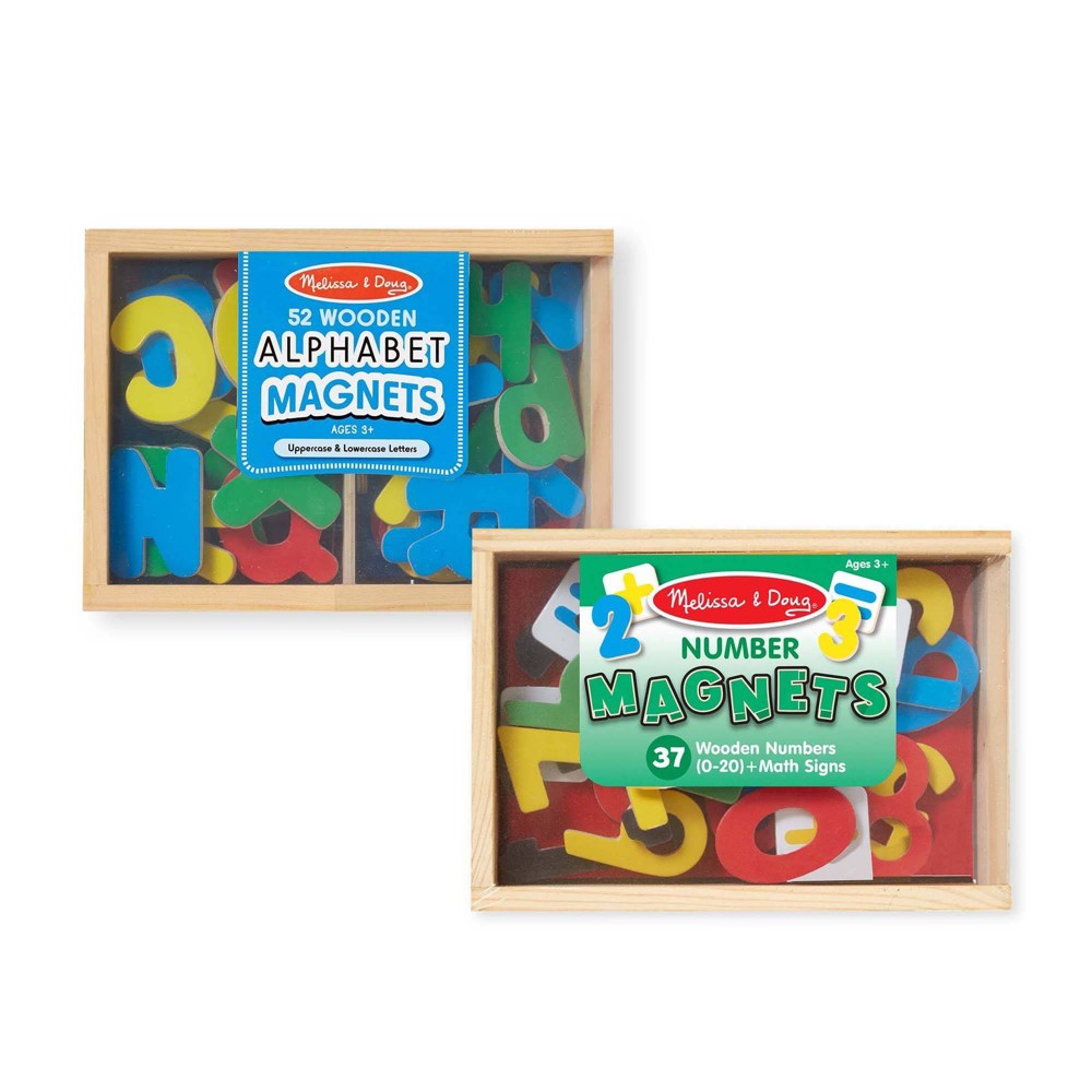 Photos - Other interior and decor Melissa&Doug Melissa & Doug Deluxe Magnetic Letters and Numbers Set With 89 Wooden Magn 