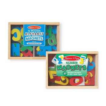 Melissa & Doug Deluxe Magnetic Letters and Numbers Set With 89 Wooden Magnets