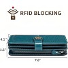 Wikineon Women's Leather Credit Card Holder Wristlet - RFID Blocking Technology for Identity Protection, Large Capacity Design Holds Cards - 4 of 4
