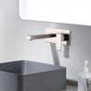 SUMERAIN Wall Mount Bathroom Sink Faucet Brushed Nickel  Single Handle with Rough-in Valve - 3 of 4