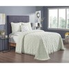 Charleston 100% Cotton Soft & Plush Chenille Tufted Diamond Pattern Unique Luxurious Bedspread & Sham Set, All-Season, Machine Washable Coverlet Set - 4 of 4