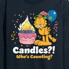Men's - Garfield - Candles Who's Counting Long Sleeve Graphic T-Shirt - 2 of 4
