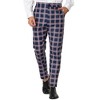 Lars Amadeus Men's Business Plaid Casual Slim Fit Checked Dress Trousers - 2 of 4