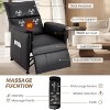 GustoWave Power Recliner Chair with Massage and Heat, Adjustable Single Recliners Sofa, Home Theater Seating ＆Armchair - 3 of 4