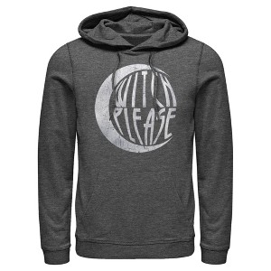 Men's CHIN UP Halloween Witch Please Pull Over Hoodie - 1 of 4