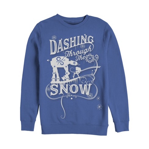 Men's Star Wars Christmas AT-AT Dashing Snow Sweatshirt - image 1 of 3