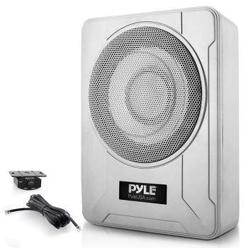Pyle 8-Inch Low-Profile Amplified Subwoofer System - Silver