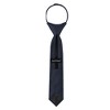 Jacob Alexander Young Boys' 11" Solid Color Pre-Tied Zipper Neck Tie - 3 of 4