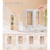 Large Jewelry Box for Dresser with Compartments, Elegant Display Organizer for Necklaces, Rings & Earrings, White - 3 of 4