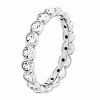 Black Bow Jewelry 3.5mm Sterling Silver with Crystals Stackable Band - 3 of 4
