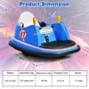 Costway 12V Vehicle 360° Spin Race Toy Kids Ride On Bumper Car w/ Remote Control Purple/Blue/Red/Pink - 4 of 4