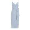 QUIZ Women's Linen Wrap Strappy Midi Dress - 4 of 4