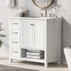 Whisen Bathroom Vanity with Sink, Freestanding Vanity with Drawers, cabinet and Open shelf - 2 of 4