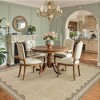 homfan Scalloped Washable Rug w/ Non-Slip Back - Modern Low-Pile Carpet for Living Room, Bedroom - 3 of 4