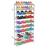vidaXL 40 Pair Free Standing 10 Tier Shoe Tower Rack Organizer Shelf - 1 Pack - 2 of 4