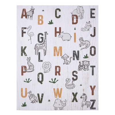 Safari Animal Alphabet Wall Art - Stratton Home Décor